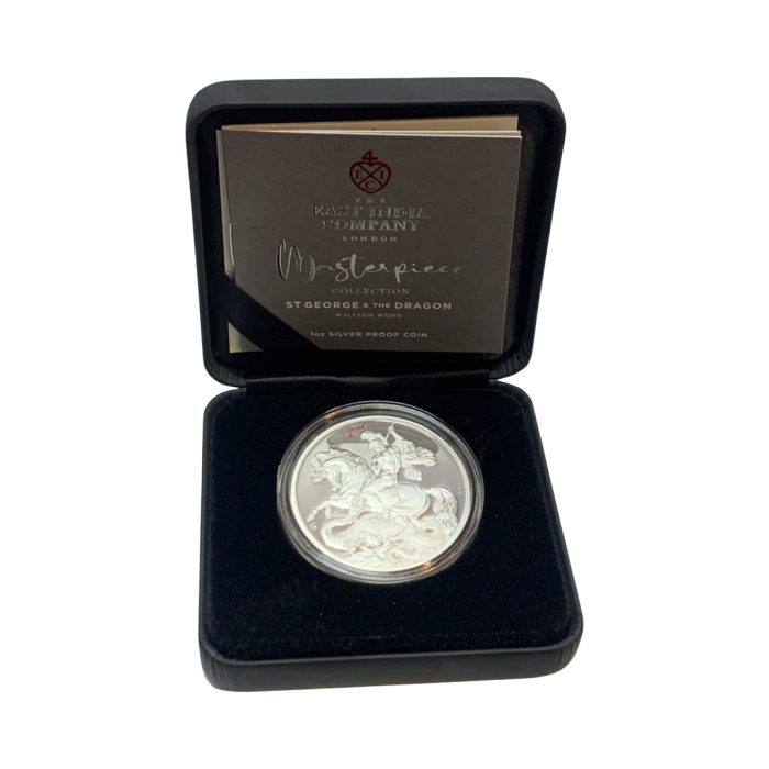 St.George - 3 Silver coin Saint Helena (Great Britain) 2023 - Saint George defeats the dragon - Image 3