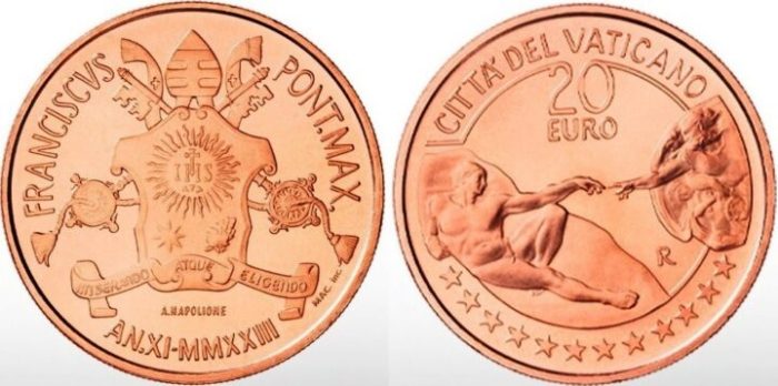 20 euroa Vatikaani 2023 - Taide ja usko: Ihmisen luominen - Image 2