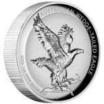 Moneda Plata 1 Dólar Australia 2023 - Águila Cola Cuña (Moneda Incrustada)