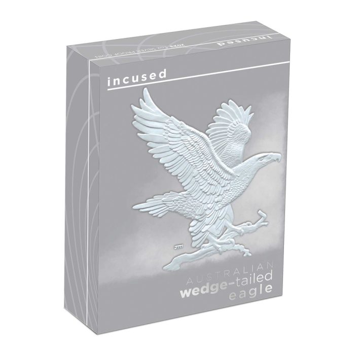 Moneta 1 Dollaro Argento Australia 2023 - Aquila dalla coda a cuneo (moneta intarsiata) - immagine 4