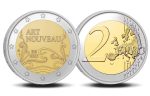 2 euroa Belgia 2023 - Art Nouveau laatikossa PROOF - Image 2