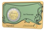 2 euros Bélgica 2023 - Art Nouveau en una tarjeta