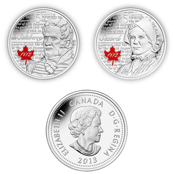 Mündikomplekt 0.25$ Kanada 2012-2013 – 1812. aasta sõda - Image 3