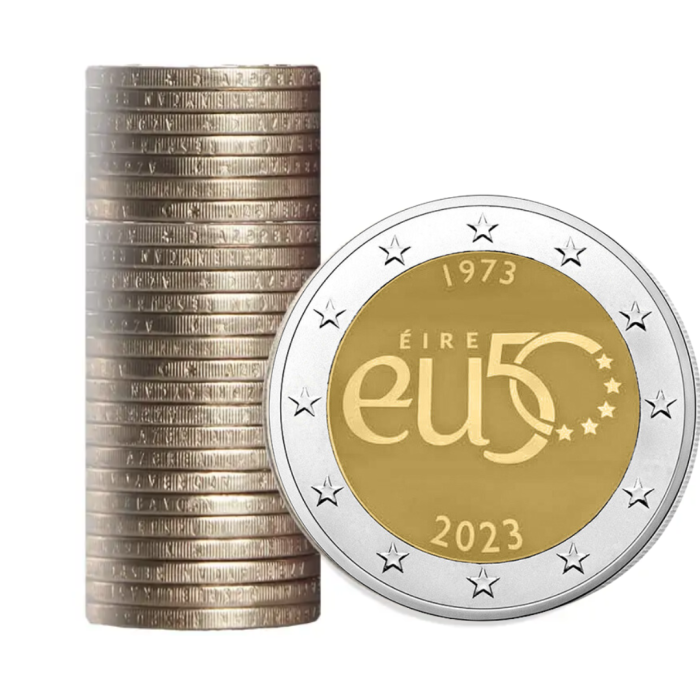 Rollo 2 euros Irlanda 2023 - 50 años de pertenencia de Irlanda a la Unión Europea - Imagen 1