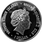 1$ British Virgin Islands 2015 - Jaguar - Image 2