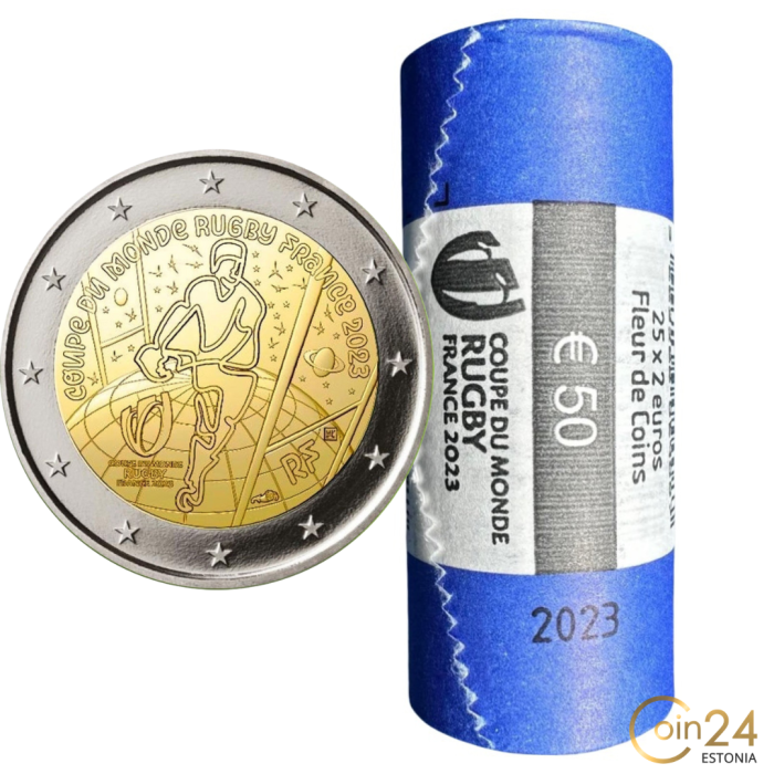 Rulla 2 euroa Ranska 2023 - Rugbyn maailmancup - Image 1