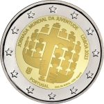2 евро Португалия 2023 - Всемирный день молодежи BU — изображение 2