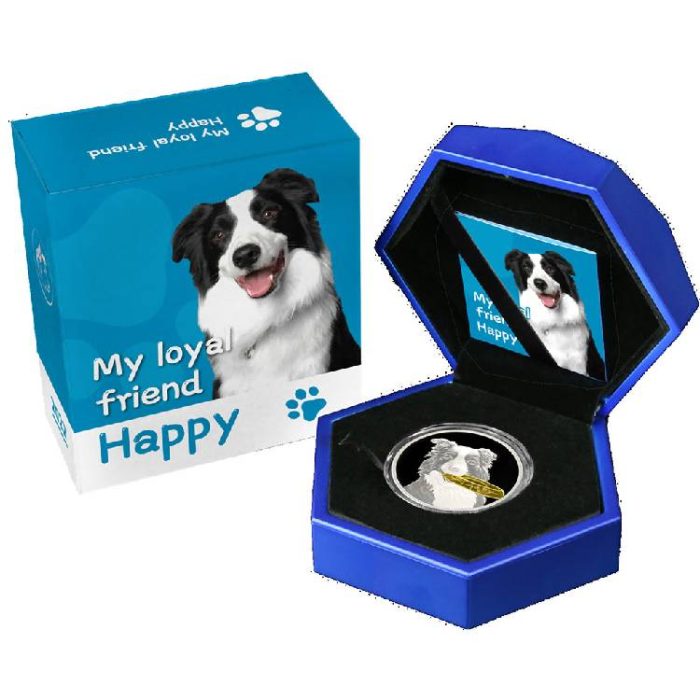 Kullatud hõbemünt 2$ Niue 2022 – Minu truu sõber - Borderkolli - Image 2