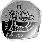 Серебряная монета 10 евро Литва 2023 – Вильнюс - 700 лет — изображение 2
