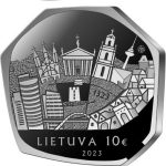 Серебряная монета 10 евро Литва 2023 – Вильнюс - 700 лет