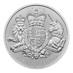 Moneta d'argento 2 sterline Regno Unito 2023 – Stemma reale