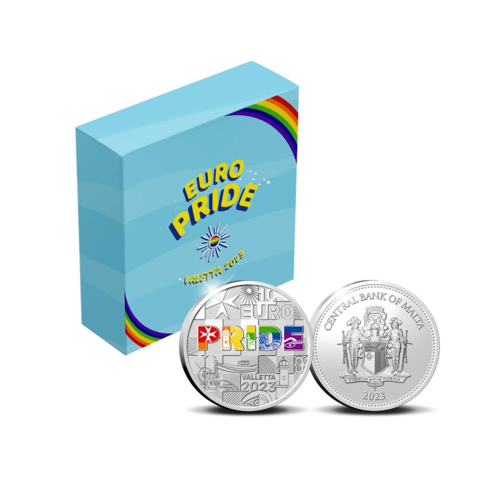 Moneta argento colorato 10 euro Malta 2023 – EuroPride a La Valletta - immagine 3
