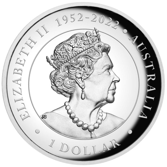 Moneda Plata Coloreada $1 Australia 2023 - Canguro - Imagen 2