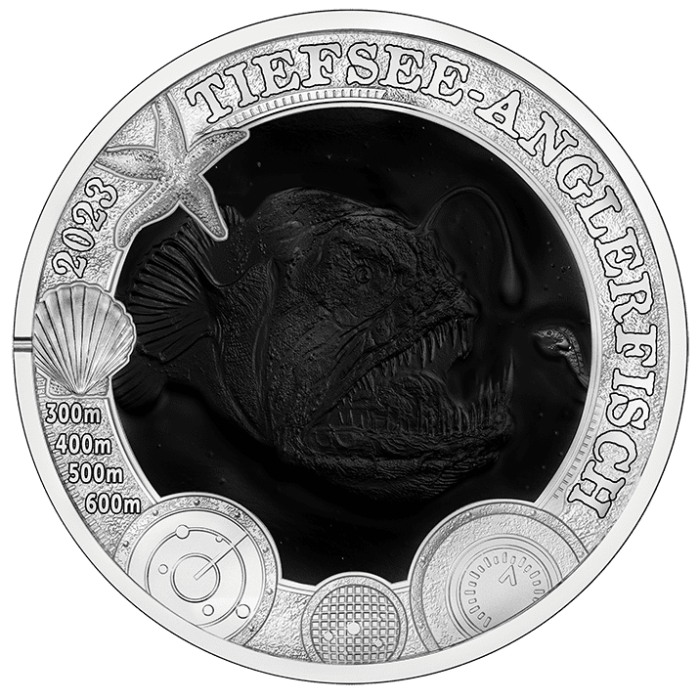 Värviline 3-eurone münt Austria 2023 – Helendav mereelu "Õngitseja" - Image 2