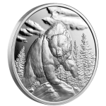 Серебряная монета $20 Канада 2023 - Медведь гризли