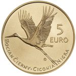 5 евро Словакия 2023 — Черный аист