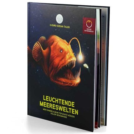 Albumi 3 euron kolikoille Itävalta "Luminous Marine Life"