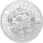 Colored coin 3 euro Austria 2023 – Luminous Marine Life “Anglerfish” - Image 3