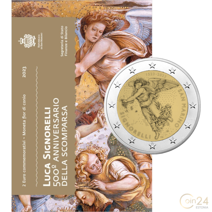 2 euros San Marino 2023 - 500 aniversario del nacimiento de Luca Signorelli - Imagen 1