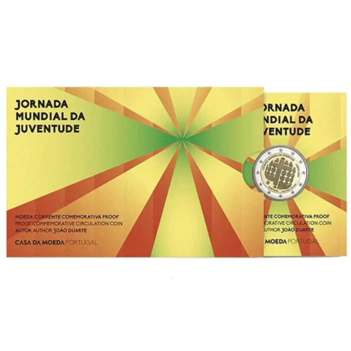 2 euro Portogallo 2023 - Giornata Mondiale della Gioventù Proof - immagine 1