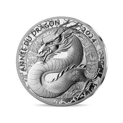 Moneda de plata 10 euros Francia 2024 - Año del Dragón