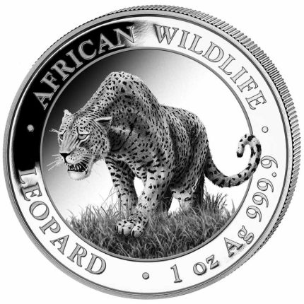 Silver coin 100 shillings Somalia 2023 – Leopard