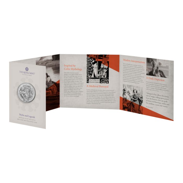 5 libras Reino Unido 2023 - Mitos y leyendas británicas: El Hada Morgana - Imagen 4