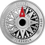 Серебряная монета 5 евро Латвия 2014 – Айнажское мореходное училище — изображение 2