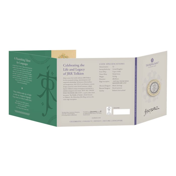 2 libras Reino Unido 2023 - J. R. R. Tolkien - Imagen 5