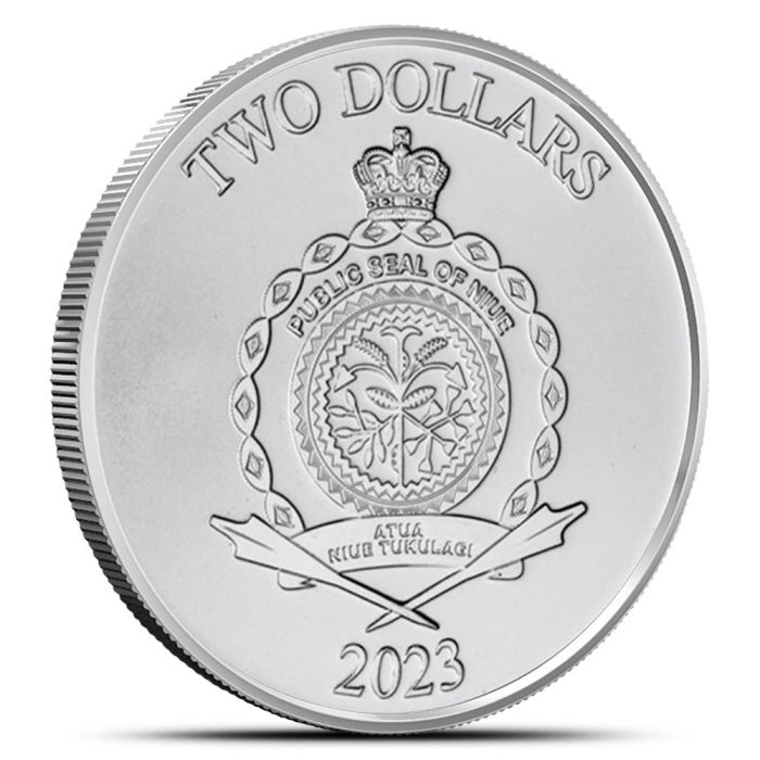 Hõbemünt 2$ Niue 2023 – Tõe mõõk - Image 2