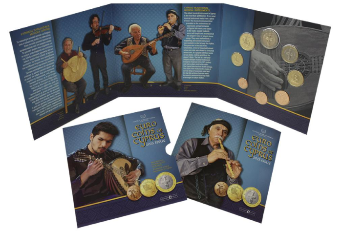 Банковский набор евро монет Кипр 2023 BU — изображение 2