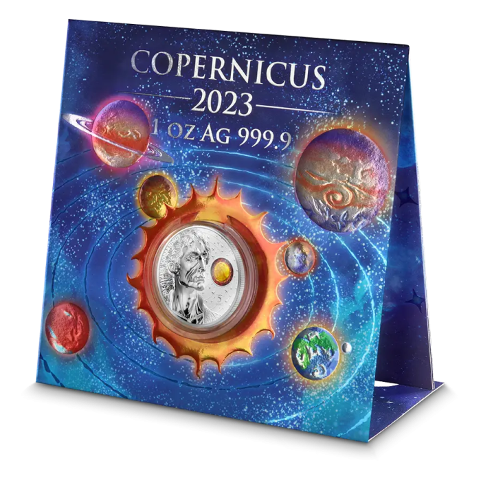 Moneda de plata 5 euros Malta 2023 - Nicolás Copérnico - Imagen 3