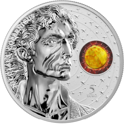 Серебряная монета 5 евро Мальта 2023 - Николай Коперник