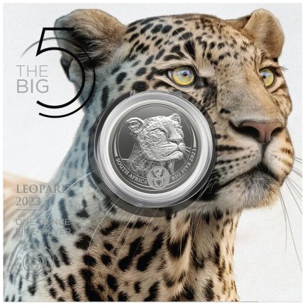Silver Coin 5 Rand South Africa 2023 - Big Five: Leopard