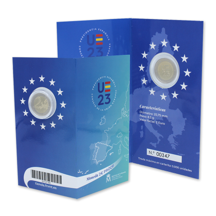 2 euroa Espanja 2023 – Euroopan unionin neuvoston puheenjohtajuus Proof