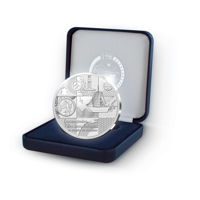 Moneta in argento 10 euro Belgio 2023 - Città anseatiche del Belgio - immagine 3