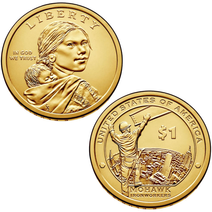 2015mahawk 1 Yhdysvaltain dollari 2015 Yhdysvaltain alkuperäiskansat - Mohawk-heimo - Image 1