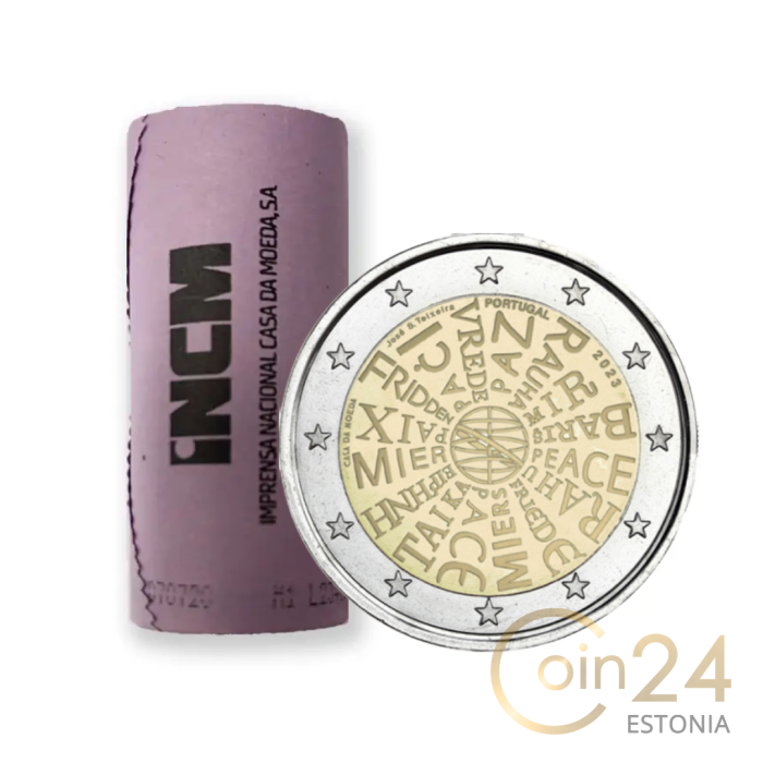 2europort2023peaceroll Ролл 2 евро Португалия 2023 - Мир — изображение 1