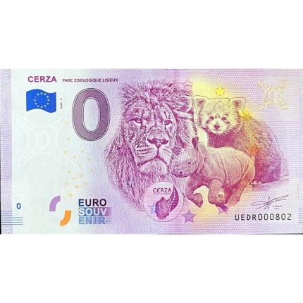 0 Евро Франция 2020 – CERZA зоологический парк Лизье