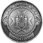 Moneta Argento Placcato Oro 10 Euro Malta 2023 – Cavalieri del Passato - immagine 2