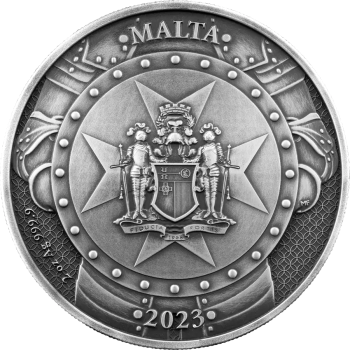 ezgif-5-c02efda1e7 Kullatud hõbemünt 10 eurot Malta 2023 – Mineviku rüütlid - Image 2