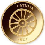Gold coin 5 euro Latvia 2023 – Golden horses - Image 2