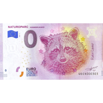 0 euros Francia 2020 – NaturoPark: Mapache