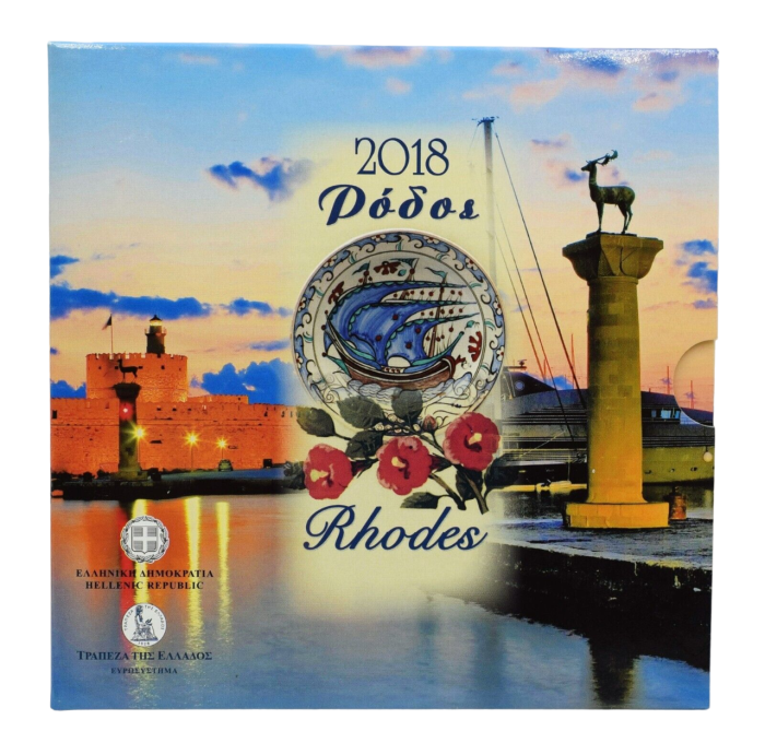 Conjunto bancario de monedas de euro Grecia 2018 BU - Imagen 1