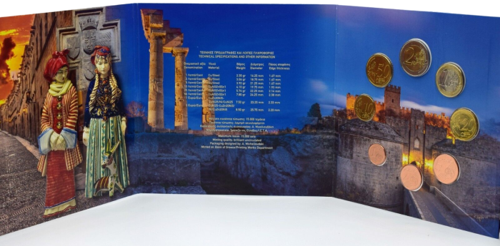 Conjunto bancario de monedas de euro Grecia 2018 BU - Imagen 2