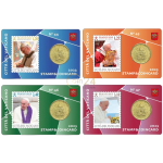 50 eurosenttiä Vatikaani 2023 – 4 kolikon ja postimerkkien sarja