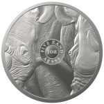 Moneta d'argento da 5 Rand sudafricani 2022 – Big Five: Rinoceronte - immagine 3