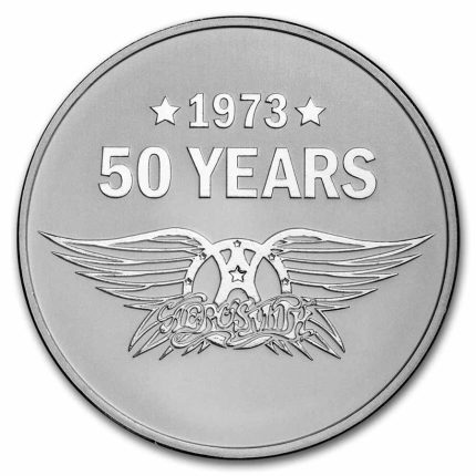 Серебряная монета $2 Ниуэ 2023 – Aerosmith