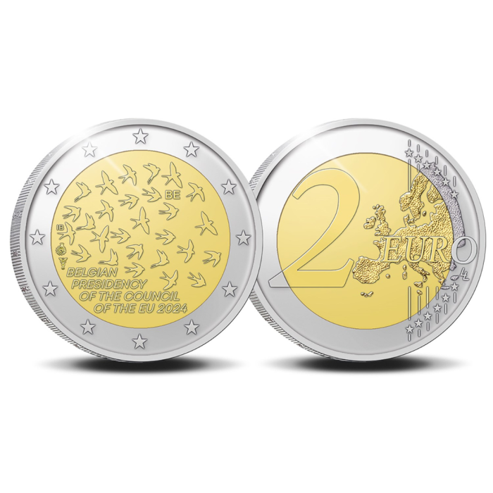 2 euros Bélgica 2024 – Presidencia del país en el Consejo de la Unión Europea BU - Imagen 2