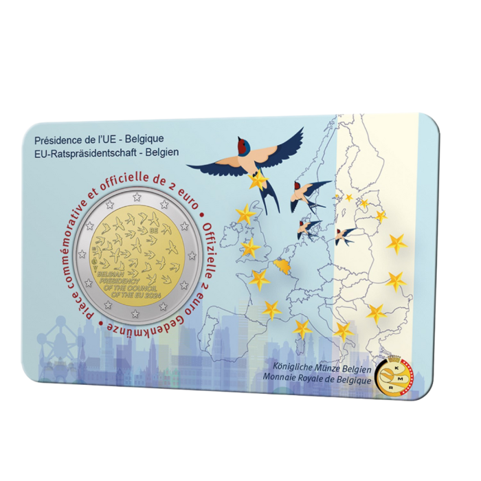 2 euros Bélgica 2024 – Presidencia del país en el Consejo de la Unión Europea BU - Imagen 1